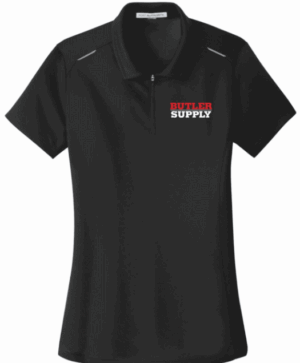 Port Authority Women's Pinpoint Mesh Zip Polo - L580  - Butler Supply