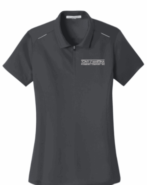 Port Authority Women's Pinpoint Mesh Zip Polo - L580 - Tony LaMartina Plumbing