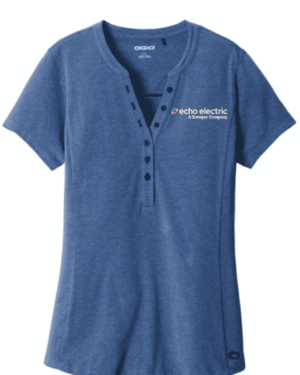OGIO Women's Tread Henley - LOG136  - Echo Electric