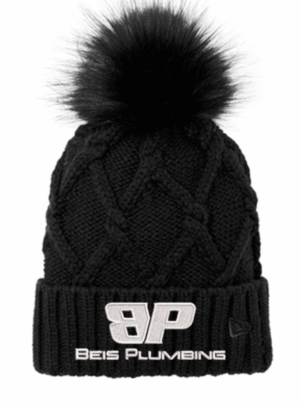 New Era Faux Fur Pom Beanie - NE911 -Beis Plumbing