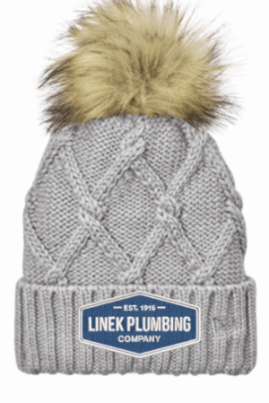 New Era Faux Fur Pom Beanie - NE911 -Linek Plumbing
