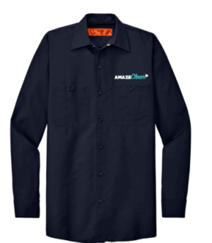 Red Kap Long Sleeve Industrial Work Shirt - SP14 - Amaze Clean
