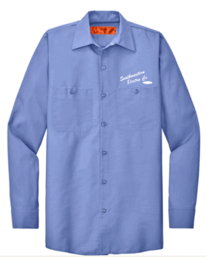 Red Kap Long Sleeve Industrial Work Shirt - SP14  - Southwestern Electrical