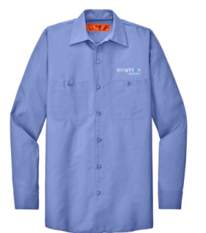 Red Kap Long Sleeve Industrial Work Shirt - SP14 - Brighton Electric