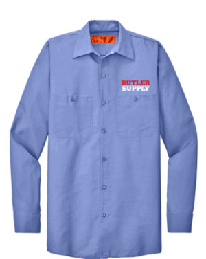 Red Kap Long Sleeve Industrial Work Shirt - SP14  - Butler Supply