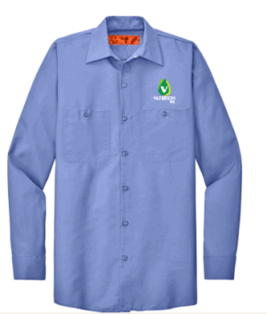 Red Kap Long Sleeve Industrial Work Shirt - SP14 - IV Nutrition