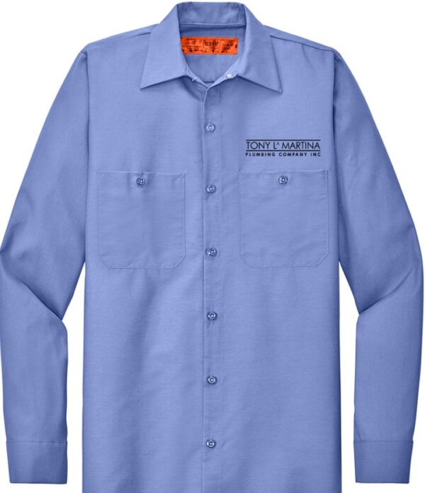 Red Kap Long Sleeve Industrial Work Shirt - SP14 - Tony LaMartina Plumbing