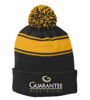 Sport-Tek Stripe Pom Pom Beanie - STC28 - Guarantee Electric