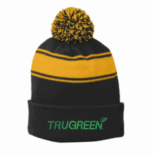 Sport-Tek Stripe Pom Pom Beanie - STC28 - TruGreen