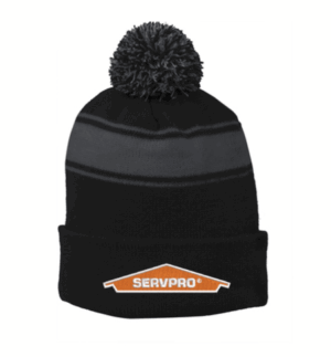 Sport-Tek Stripe Pom Pom Beanie - STC28  - ServPro