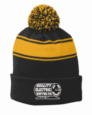 Sport-Tek Stripe Pom Pom Beanie - STC28  - Quality Electric Motor