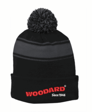 Sport-Tek Stripe Pom Pom Beanie - STC28  -  Woodard