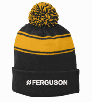 Sport-Tek Stripe Pom Pom Beanie - STC28 - Ferguson