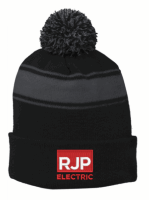 Sport-Tek Stripe Pom Pom Beanie - STC28  - RJP