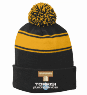 Sport-Tek Stripe Pom Pom Beanie - STC28 - Torrisi