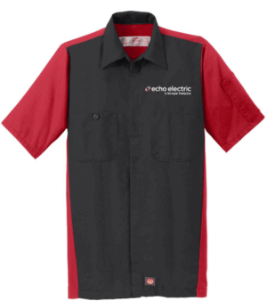 Red Kap Short Sleeve Ripstop Crew Shirt - SY20  - Echo Electric
