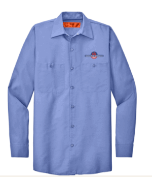 Red Kap Long Sleeve Industrial Work Shirt - SP14 - American Boiler