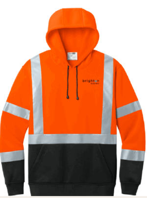 CornerStone ANSI 107 Class 3 Heavy-Duty Fleece Pullover Hoodie - CSF301 - Brighton Electric