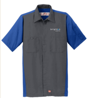 Red Kap Short Sleeve Ripstop Crew Shirt - SY20 - Brighton Electric