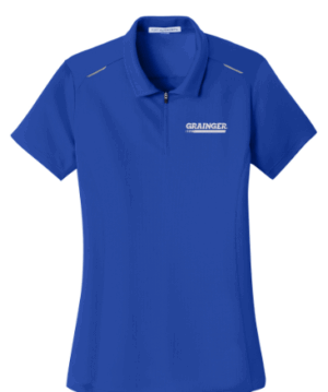 Port Authority Women's Pinpoint Mesh Zip Polo - L580 -Grainger