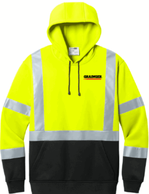 CornerStone ANSI 107 Class 3 Heavy-Duty Fleece Pullover Hoodie - CSF301 -Grainger