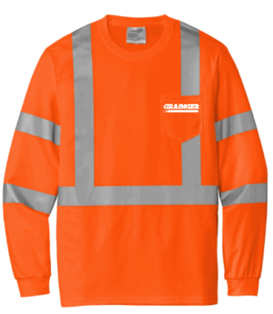 CornerStone  ANSI 107 Class 3 Mesh Long Sleeve Tee - CS203 -Grainger