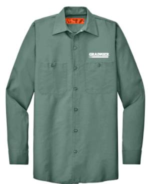 Red Kap Long Sleeve Industrial Work Shirt - SP14 -Grainger