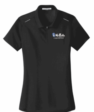 Port Authority Women's Pinpoint Mesh Zip Polo - L580 - Mr Rooter