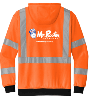 CornerStone A107 Class 3 Heavy-Duty Fleece Full-Zip Hoodie - CSF300 - Mr Rooter