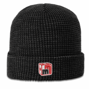 WAFFLE KNIT BEANIE WITH CUFF - 146 - Miniature Market