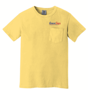 COMFORT COLORS  Heavyweight Ring Spun Pocket Tee - 6030 - Ameritops