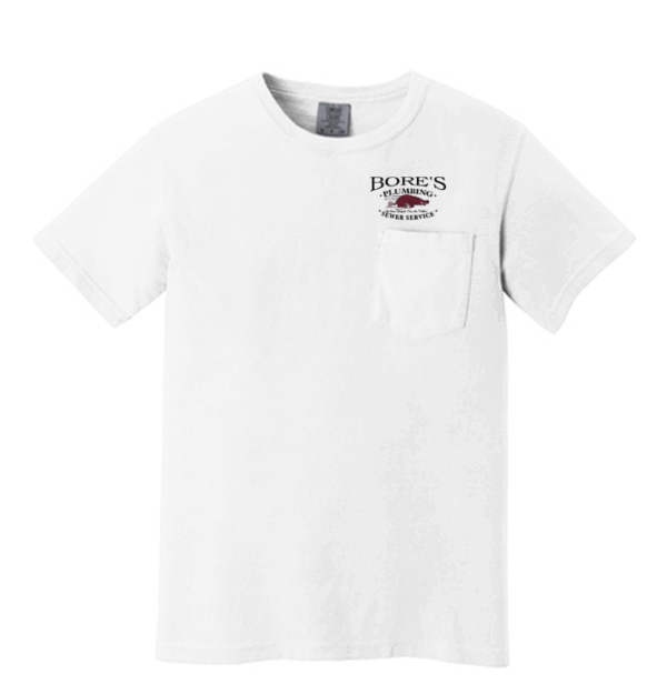 COMFORT COLORS  Heavyweight Ring Spun Pocket Tee - 6030 - Bores Plumbing