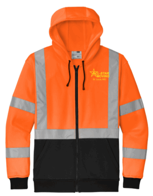 CornerStone A107 Class 3 Heavy-Duty Fleece Full-Zip Hoodie - CSF300 - AllStar Moving