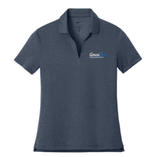 Nike Women's Dri-FIT Smooth Heather Polo - NKFQ4793 - Ameritops