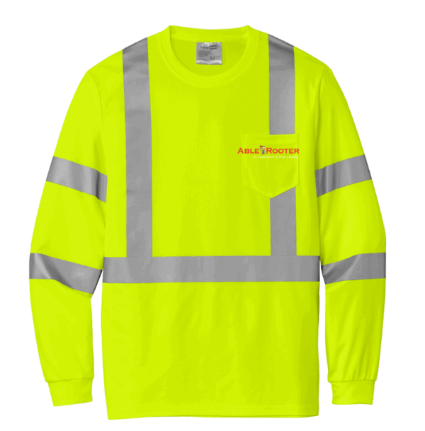 CornerStone  ANSI 107 Class 3 Mesh Long Sleeve Tee - CS203 - Able Rooter