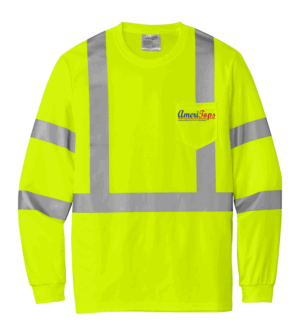 CornerStone  ANSI 107 Class 3 Mesh Long Sleeve Tee - CS203 - Ameritops