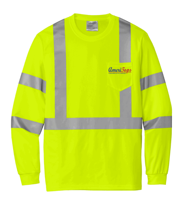 CornerStone  ANSI 107 Class 3 Mesh Long Sleeve Tee - CS203 - Ameritops