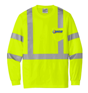 CornerStone  ANSI 107 Class 3 Mesh Long Sleeve Tee - CS203 - Mechanical Climate Solutions
