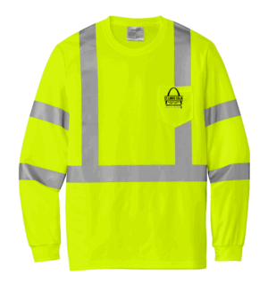 CornerStone  ANSI 107 Class 3 Mesh Long Sleeve Tee - CS203 - STL CDJR