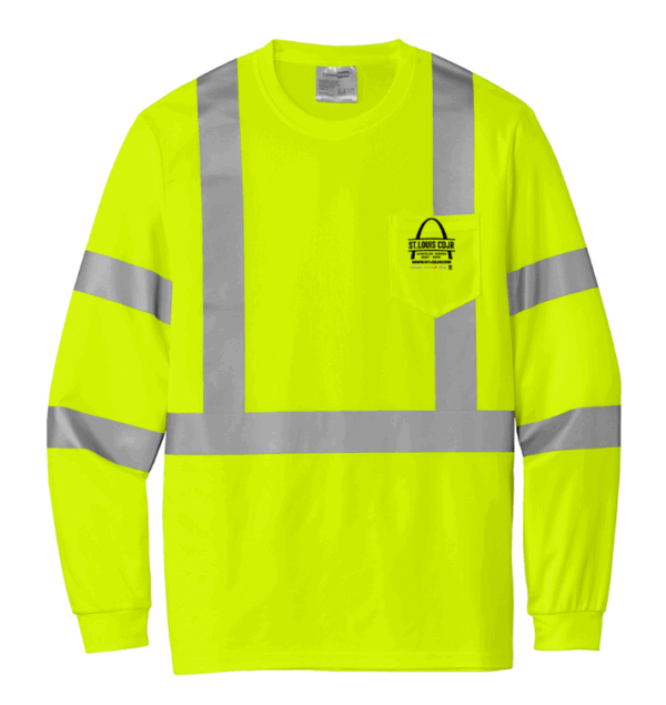 CornerStone  ANSI 107 Class 3 Mesh Long Sleeve Tee - CS203 - STL CDJR