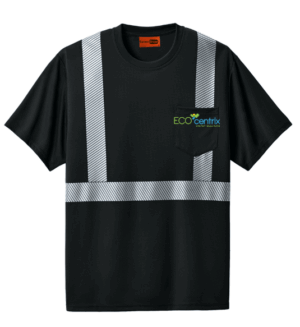 CornerStone Enhanced Visibility Segmented Tape Tee - CS206 -Eco Centrix