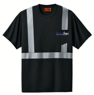 CornerStone Enhanced Visibility Segmented Tape Tee - CS206 - Ameritops