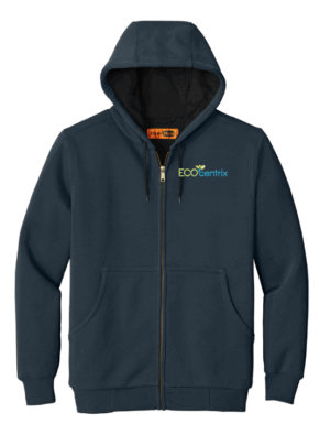 CornerStone - Heavyweight Full-Zip Hooded Sweatshirt with Thermal Lining - CS620 -Eco Centrix
