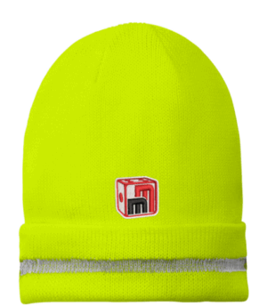 Enhanced Visibility Beanie with Reflective Stripe - CS800 - Miniature Market