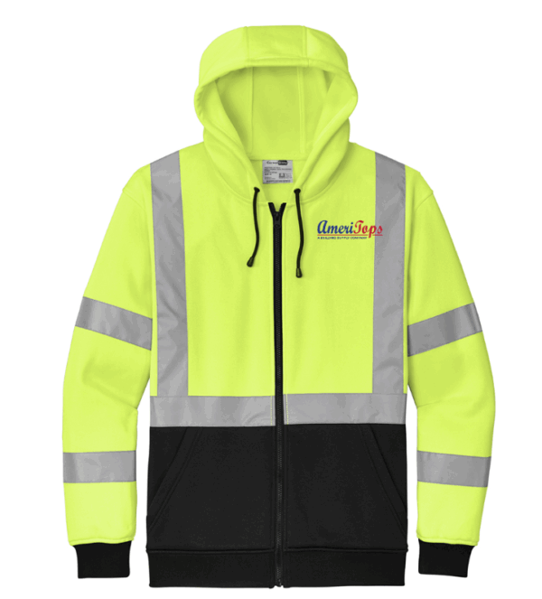 CornerStone A107 Class 3 Heavy-Duty Fleece Full-Zip Hoodie - CSF300 - Ameritops