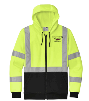 CornerStone A107 Class 3 Heavy-Duty Fleece Full-Zip Hoodie - CSF300 - Bores Plumbing