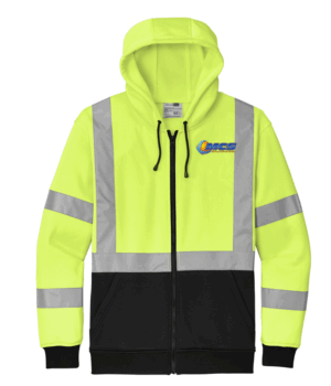 CornerStone A107 Class 3 Heavy-Duty Fleece Full-Zip Hoodie - CSF300 - Mechanical Climate Solutions