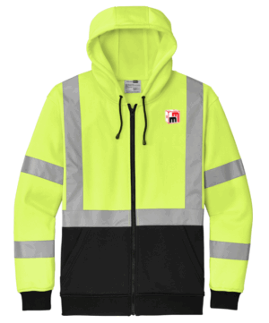 CornerStone A107 Class 3 Heavy-Duty Fleece Full-Zip Hoodie - CSF300 - Miniature Market