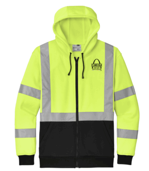 CornerStone A107 Class 3 Heavy-Duty Fleece Full-Zip Hoodie - CSF300 - STL CDJR