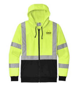 CornerStone A107 Class 3 Heavy-Duty Fleece Full-Zip Hoodie - CSF300 - STL CDJR